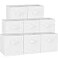 Criusia Storage Cubes 13 Inch Heavy Duty Fabric Storage Bins for Shelves Closet Cube Organizer 8 Pack Collapsible Cube Storage Bins Baskets for Clothes Blankets Toys Nursery Organization White