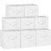 Criusia Storage Cubes 13 Inch Heavy Duty Fabric Storage Bins for Shelves Closet Cube Organizer 8 Pack Collapsible Cube Storage Bins Baskets for Clothes Blankets Toys Nursery Organization White