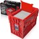 BCW Short Comic Book Bin Holds 150 Comics Stackable Plastic Storage AcidFree Organizer Red 2 Pack