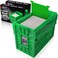 BCW Short Comic Book Bin Holds 150 Comics Stackable Plastic Storage AcidFree Organizer Green 2 Pack