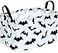 KUNRO Kid Clothes Storage Basket Gift Shelf Basket Toy Storage Bin Nursery Basket Organizer Box for With Handles for Room Deco Bat Pattern