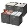 Posprica Collapsible Storage Cubes1111 Heavy Duty Fabric Stroage Basket Bins 4pcsBlack