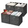 Posprica Collapsible Storage Cubes1111 Heavy Duty Fabric Stroage Basket Bins 4pcsBlack