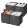 Posprica Collapsible Storage Cubes1111 Heavy Duty Fabric Stroage Basket Bins 4pcsBlack