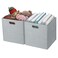 Posprica Thicker Fabric Storage Cubes 13 inch Collapsible Storage Bins for Organization Cubby Storage Boxes for Organizing Shelf Cabinet Bookcase 2pcs Sliver Grey
