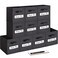 artsdi 11 Inch Storage CubeStorage bincube storage Set of 10 Foldable Fabric Cube Storage Bins with 10 Labels Window Cards a PenBaskets Containers for ShelvesCloset Organizers BoxBlack
