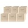 Pomatree 13 Inch Cube Storage Bins 6 Pack Large Dual Handles Foldable 13x13 Fabric Bins for Organizing Closet Clothes and Toys