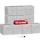 Criusia Large Storage Cubes 13x13 Cube Storage Bins Set of 10 Fabric Collapsible Storage Bins with Dual Handles Foldable Cube Baskets for Shelf Closet Organizers and Storage Box Grey
