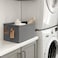 CHICVITA Storage Baskets for Organizing Fabric Storage Bins for Clothes Towels Shoes Closet Baskets for Bedroom Organizing 14 L x 10 W x 8 H Grey 2Pack