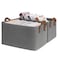 CHICVITA Storage Baskets for Organizing Fabric Storage Bins for Clothes Towels Shoes Closet Baskets for Bedroom Organizing 14 L x 10 W x 8 H Grey 2Pack