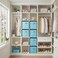 ShellKingdom Foldable Fabric Storage Cubes And Cloth Organizer Drawer For Closet And Toys 13 X 13 X 13 INCH 2 Pack Light Blue