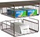 Simple Houseware Under Shelf Basket Bronze 2 Pack