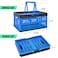Stegewop STEGEWOP 3Pack Collapsible Storage Baskets Stackable Plastic Crates with Handles for Freezer Organization Grocery Shopping RV Camping Home Storage Holds 20 lbs Each Folds Flat to 17