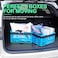 Stegewop STEGEWOP 3Pack Collapsible Storage Baskets Stackable Plastic Crates with Handles for Freezer Organization Grocery Shopping RV Camping Home Storage Holds 20 lbs Each Folds Flat to 17
