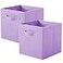 ShellKingdom Storage Bins Foldable Fabric Storage Cubes And Cloth Organizer Drawer For Closet And Toys 2 Pack Lavender