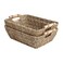 StorageWorks HandWoven Large Storage Baskets with Wooden Handles Seagrass Wicker Baskets for Organizing 2Pack