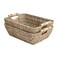 StorageWorks HandWoven Large Storage Baskets with Wooden Handles Seagrass Wicker Baskets for Organizing 2Pack
