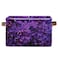 xigua Spring Lilac Purple Floral Large Storage Basket Foldable Storage Basket Waterproof Coating Storage Box with Handle Storage Bag for Home Office 1PCS