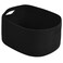 ECDYQXVU Cotton Rope Storage Basket 15x10x9 Inches Woven Basket for Shelves Clothes Towels Books and Laundry Black 1 Pack