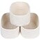 CubesLand Off White Small Storage Baskets for Shelves Closet Organization Storage Bins Empty Gift Basket Baby Nursery Woven Baskets for Organizing Rectangular Clothes Closet Shelves Baskets 3 Packs