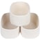 CubesLand Off White Small Storage Baskets for Shelves Closet Organization Storage Bins Empty Gift Basket Baby Nursery Woven Baskets for Organizing Rectangular Clothes Closet Shelves Baskets 3 Packs