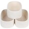 CubesLand Off White Small Storage Baskets for Shelves Closet Organization Storage Bins Empty Gift Basket Baby Nursery Woven Baskets for Organizing Rectangular Clothes Closet Shelves Baskets 3 Packs