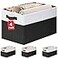 Criusia Large Storage Bins for Shelves 4 Pack Closet Storage Baskets for Clothes Blanket Beddings Towels Collapsible Fabric Closet Organizer Bins with Handles Laundry Room Organization
