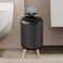 URALFA Motion Sensor Trash Can with Lid 3 Gallon 11 L Automatic Bathroom Trash Can Touchless Trash Bin Smart Plastic Garbage Can with Removable Legs for Bathroom Bedroom Kitchen Office Black