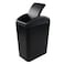 Begale 45 Gallon Plastic Swing Top Trash Can 1Pack Swing Kitchen Garbage Bin Black