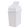 Callyne 1Pack 18 Gallon Plastic Swing Lidded Trash Can Small Garbage Bin White