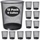 GOODSOFA 6 Gallon Mesh Trash Cans12PackMetal Wire Wastebaskets Small Waste Basket Black Trash CanSmall Garbage CanRecycling Garbage Container Bin for OfficeHomeKitchenSchool