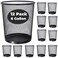 GOODSOFA 6 Gallon Mesh Trash Cans12PackMetal Wire Wastebaskets Small Waste Basket Black Trash CanSmall Garbage CanRecycling Garbage Container Bin for OfficeHomeKitchenSchool