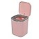 Hommp 05 Gallon Tiny Countertop Trash Can Mini Desktop Garbage Can with PushButton Pink