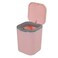 Hommp 05 Gallon Tiny Countertop Trash Can Mini Desktop Garbage Can with PushButton Pink