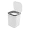 Hommp 05 Gallon Tiny Countertop Trash Can Mini Desktop Garbage Can with PushButton White