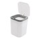 Hommp 05 Gallon Tiny Countertop Trash Can Mini Desktop Garbage Can with PushButton White