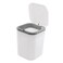 Hommp 05 Gallon Tiny Countertop Trash Can Mini Desktop Garbage Can with PushButton White