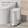 KUK Slim Bathroom Trash Can with Lid 26 Gallon 10 L Stainless Steel Step Small Garbage Can with Removable Inner Bucket Soft Close AntiFingerprint Finish Silver
