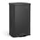 SONGMICS Kitchen Trash Can 105 Gallon 40 L Garbage Can Large Step Trash Bin with Lid Stainless Steel Soft Close 15 Trash Bags Included Black ULTB540B40