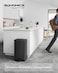 SONGMICS Kitchen Trash Can 105 Gallon 40 L Garbage Can Large Step Trash Bin with Lid Stainless Steel Soft Close 15 Trash Bags Included Black ULTB540B40