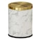 LEASYLIFE 4gallonMarble Trash Can with LidMedium Bedroom Garbage CanFlip Top Trash Can for BathroomBedroomKitchenLiving RoomMarble