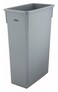 Winco PTC23SG Slender Trash Can 23Gallon GrayMedium