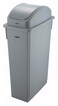 Winco PTC23SG Slender Trash Can 23Gallon GrayMedium
