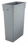 Winco PTC23SG Slender Trash Can 23Gallon GrayMedium