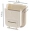 YIKANGHENG Foldable Hanging Trash Can 85 Inch x 8 Inch x 472 Inch White Plastic Kitchen Waste Bin M