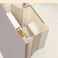 YIKANGHENG Foldable Hanging Trash Can 85 Inch x 8 Inch x 472 Inch White Plastic Kitchen Waste Bin M