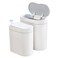 ELPHECO 2 Pack Bathroom Motion Sensor Trash can 25 Gallon 2 Gallon Automatic Garbage Can Bathroom Decor Slim Plastic Smart Trash Bin with Lid Garbage can for Kitchen Office White 2 Pack