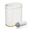 ELPHECO Bathroom Trash Can with Lid Butterfly Motion Sensor Trash Can Bathroom Decor Automatic Garbage Can Wastebasket Bathroom Accessories Kitchen Living Room Office White Gold