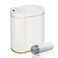 ELPHECO Bathroom Trash Can with Lid Butterfly Motion Sensor Trash Can Bathroom Decor Automatic Garbage Can Wastebasket Bathroom Accessories Kitchen Living Room Office White Gold