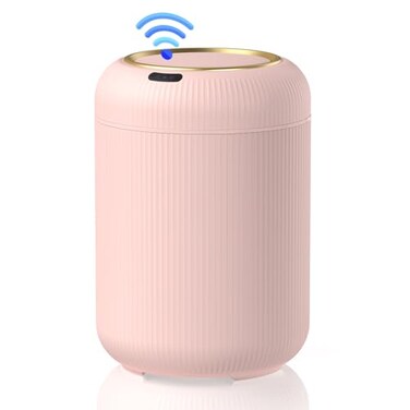 Procade Automatic Motion Sensor Bathroom Trash Can with Lid 3 Gallon Touchless Trash Bin Smart Plastic Garbage Can Mini Pink Wastebasket for Toilet Office rv Bedroom Living Room